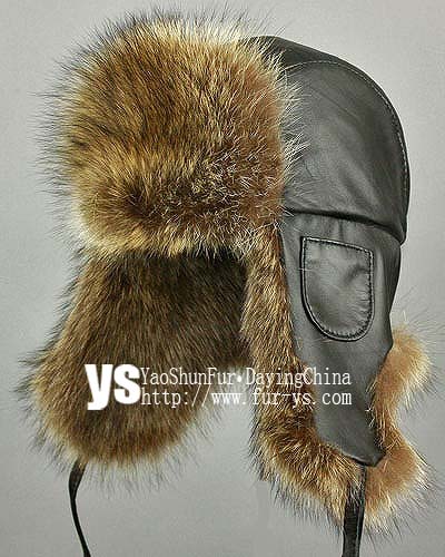 raccoon fur hat